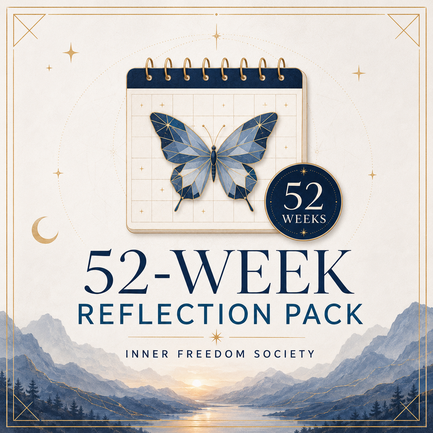 Cover for Year of Becoming, 52 weeks of guided growth